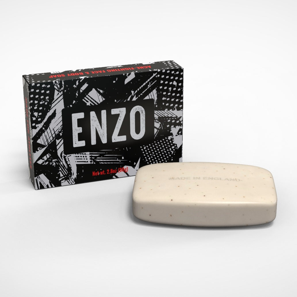 Enzo Clean Acne Face & Body Soap w/ Salicylic Acid + Sulphur Scrub