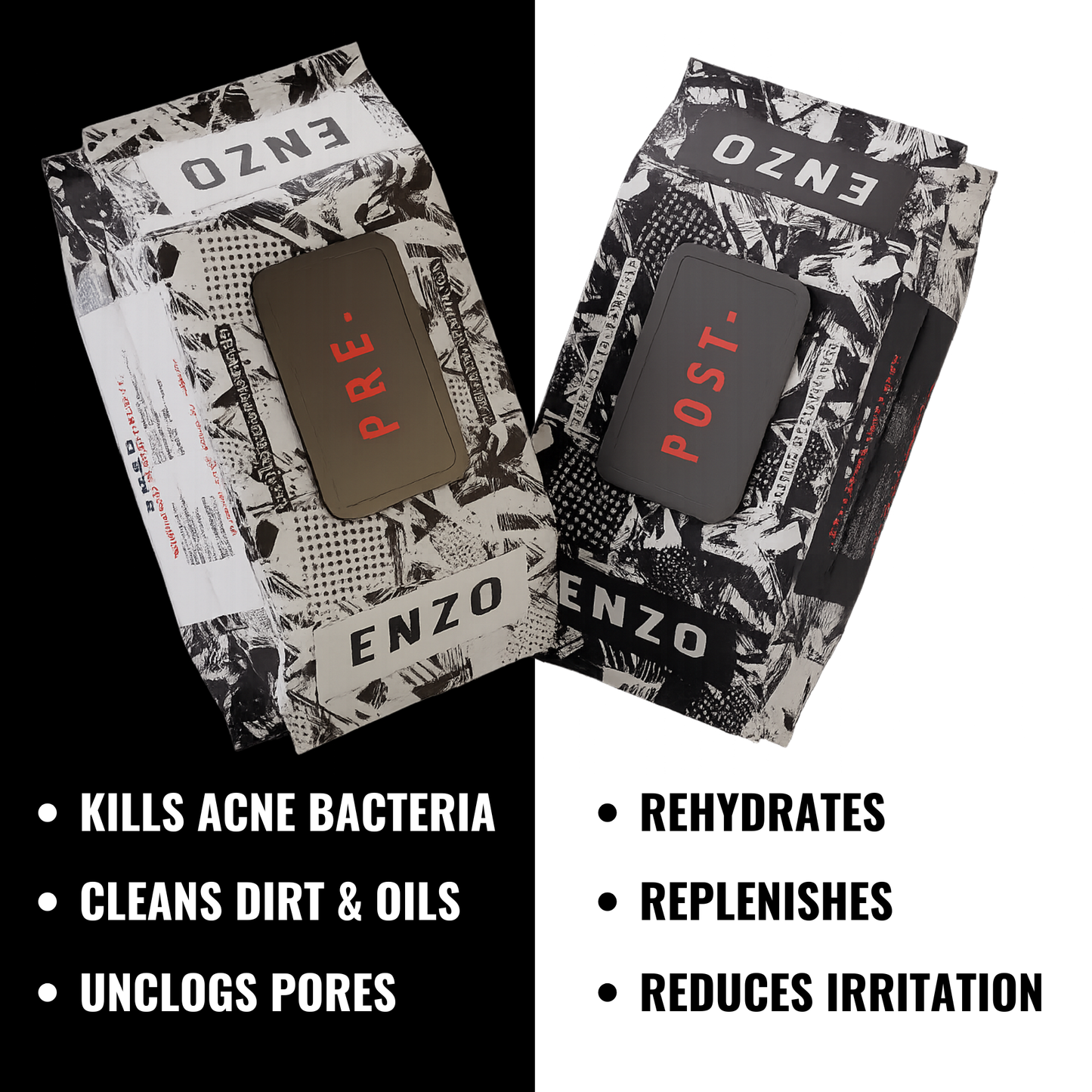 Enzo Face & Body Acne Wipes + Amazing Skincare