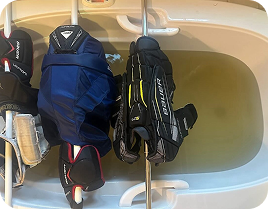 Gear washing step 2