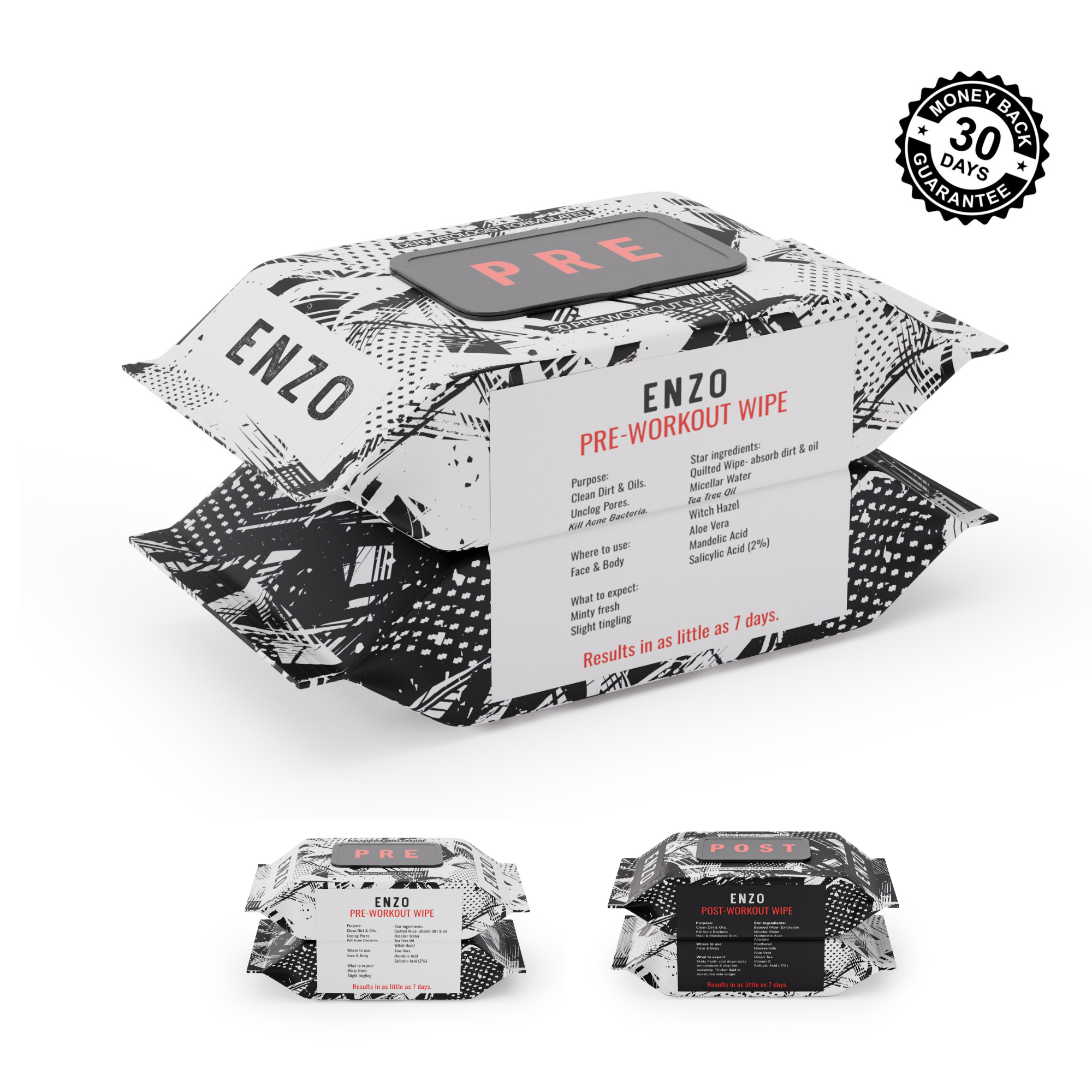 Enzo Face & Body Acne Wipes + Amazing Skincare