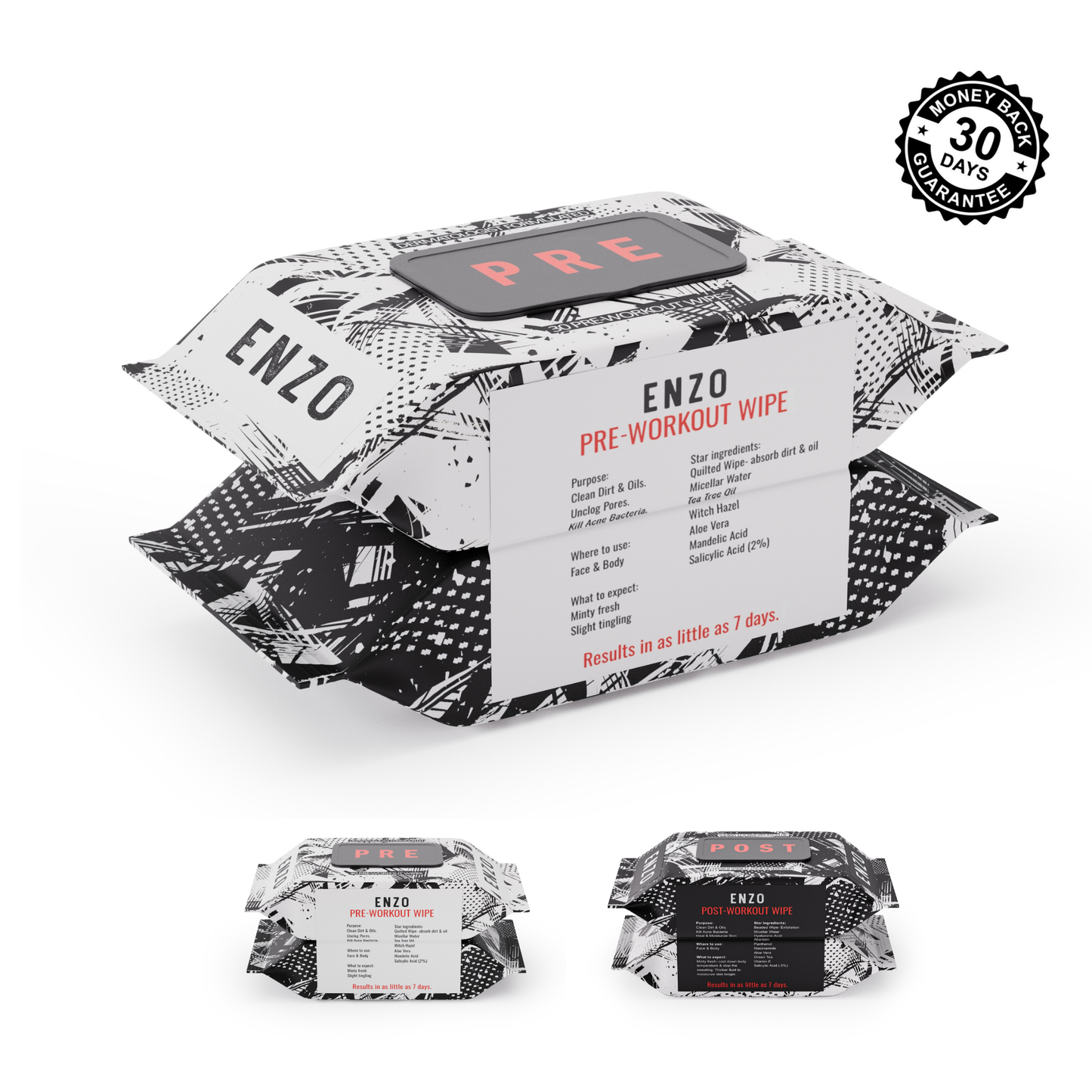 Enzo Face & Body Acne Wipes + Amazing Skincare